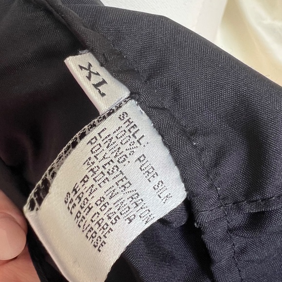 Black and White Beaded Floral 100% Silk Shell Top - Picture 7 of 7